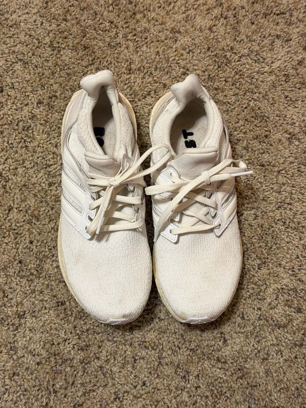 Adidas Ultraboost Triple White Running Shoes